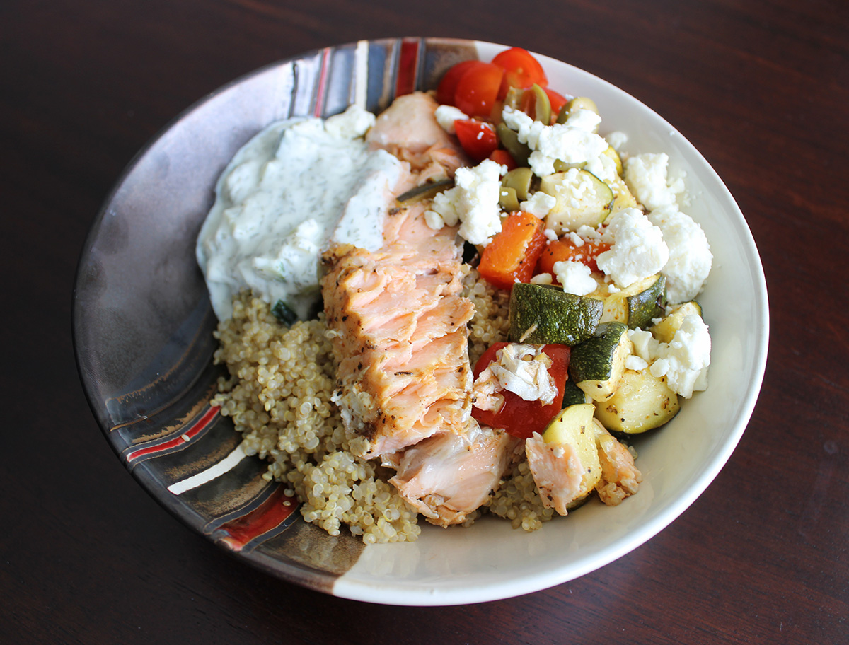 Salmon Seaweed Quinoa Bowl Union At Alex Ansell Blog